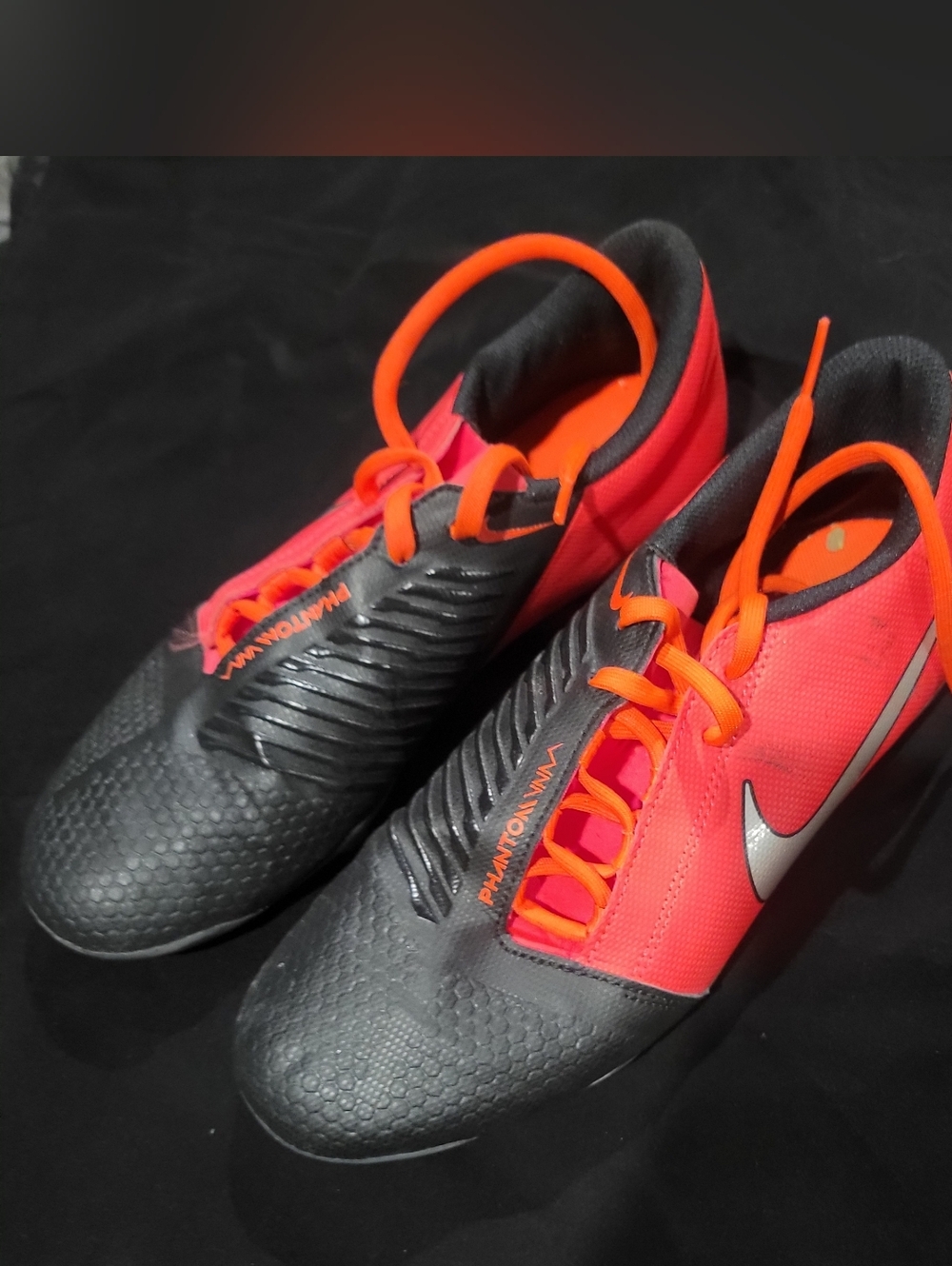 NIKE PHANTOM VNM VENOM CLUB IC AO0578-606 Football Shoes Men Size 8 Red Black